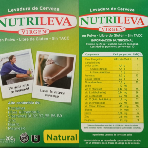 Levadura Nutricional Nutrileva Virgen 200gr