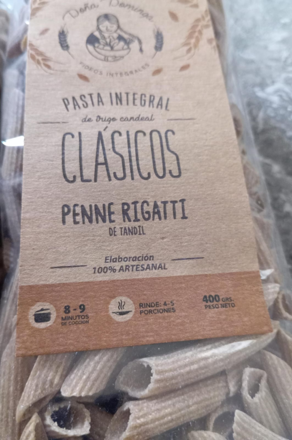 Fideos Doña Dominga Integrales Agroecologicos Clasico Penne Rigatti