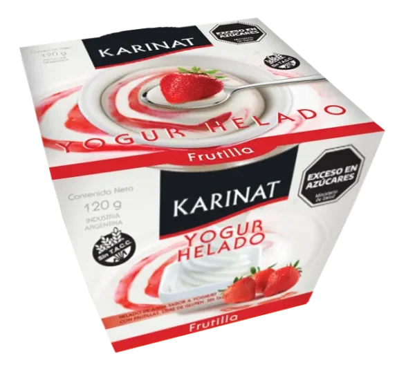 Yogurt Helado Karinat de Frutillas